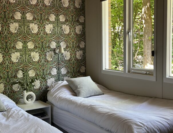 Slaapkamer met 2x eenpersoonsbed